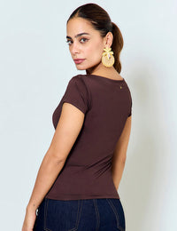 Blusa Slim - Café