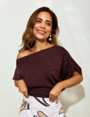 Blusa Brunette - Café