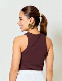 Blusa Rib - Café