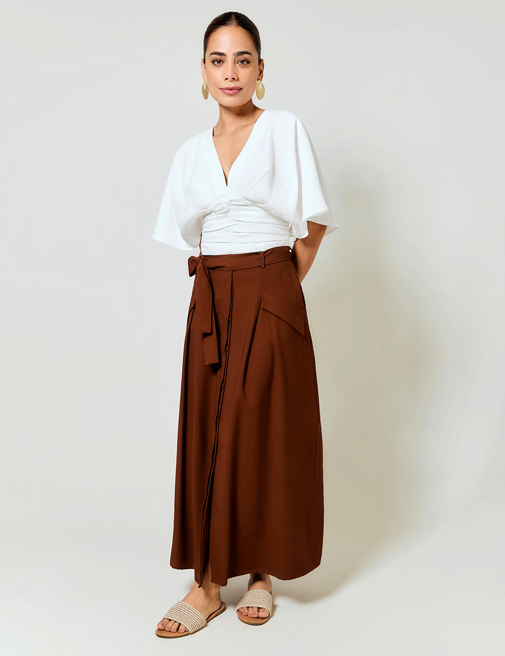 Falda Virtud - Café