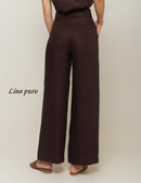 Pantalón Lino Puro - Café