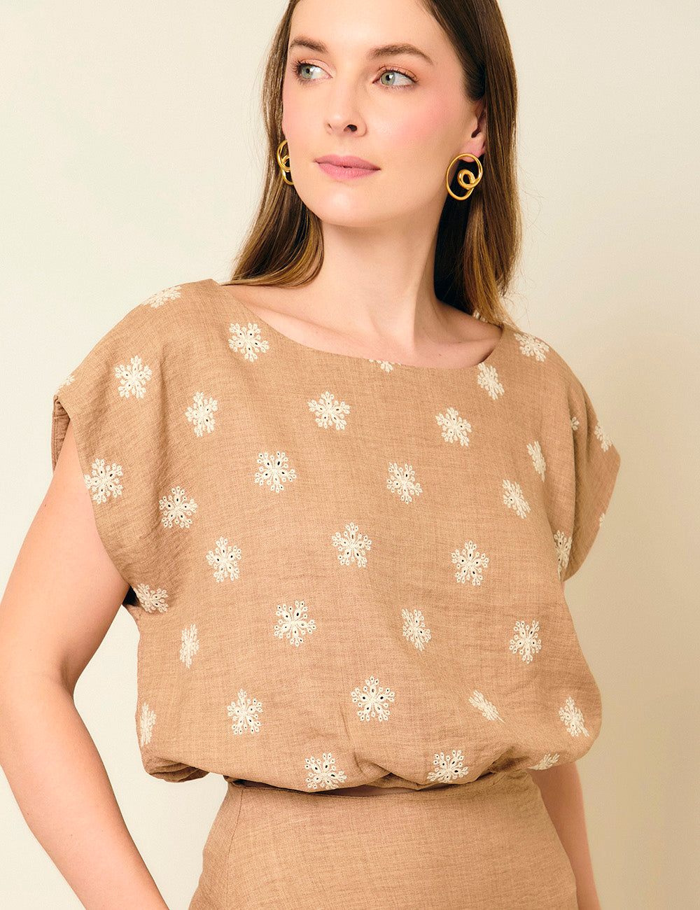 Blusa Spring - Camel