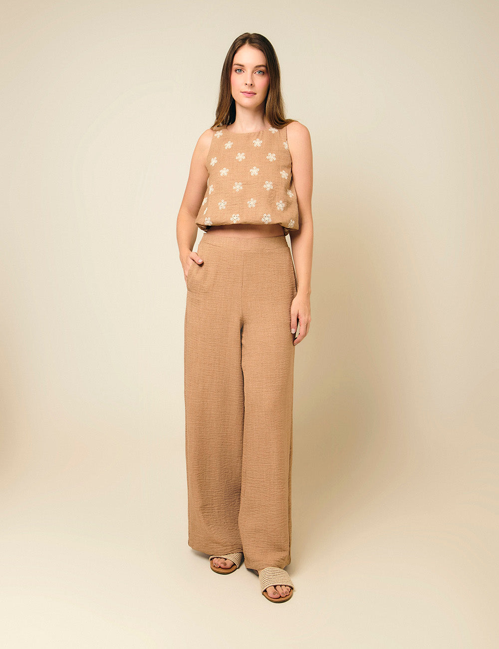 Pantalón Aura - Camel