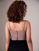 Croptop Esencial - Camel