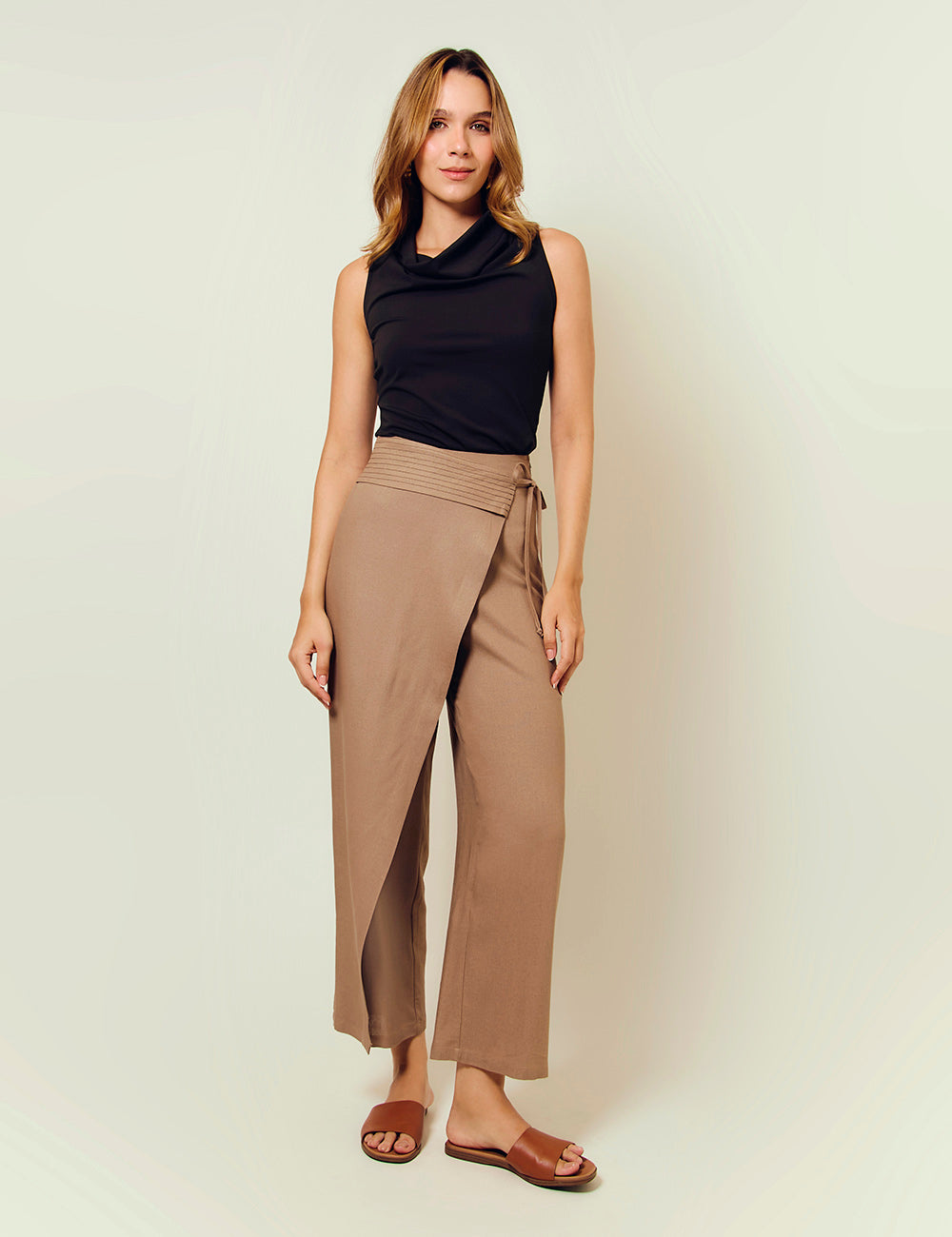 Falda Pantalón Caoba - Camel