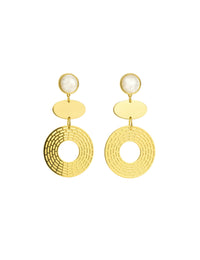 Aretes Ivory - Dorado