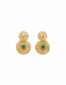 Aretes Emerald - Dorado