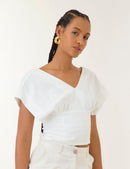 Blusa Lino - Marfil