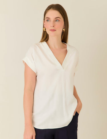 Blusa Fold - Marfil