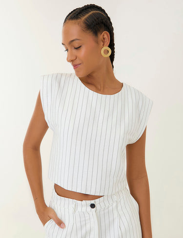 Blusa Line - Marfil