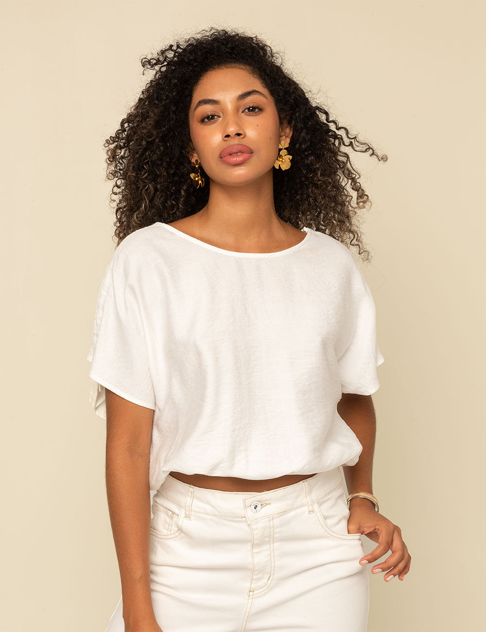 Blusa Lúa - Marfil