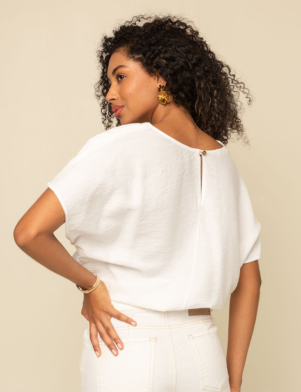 Blusa Lúa - Marfil