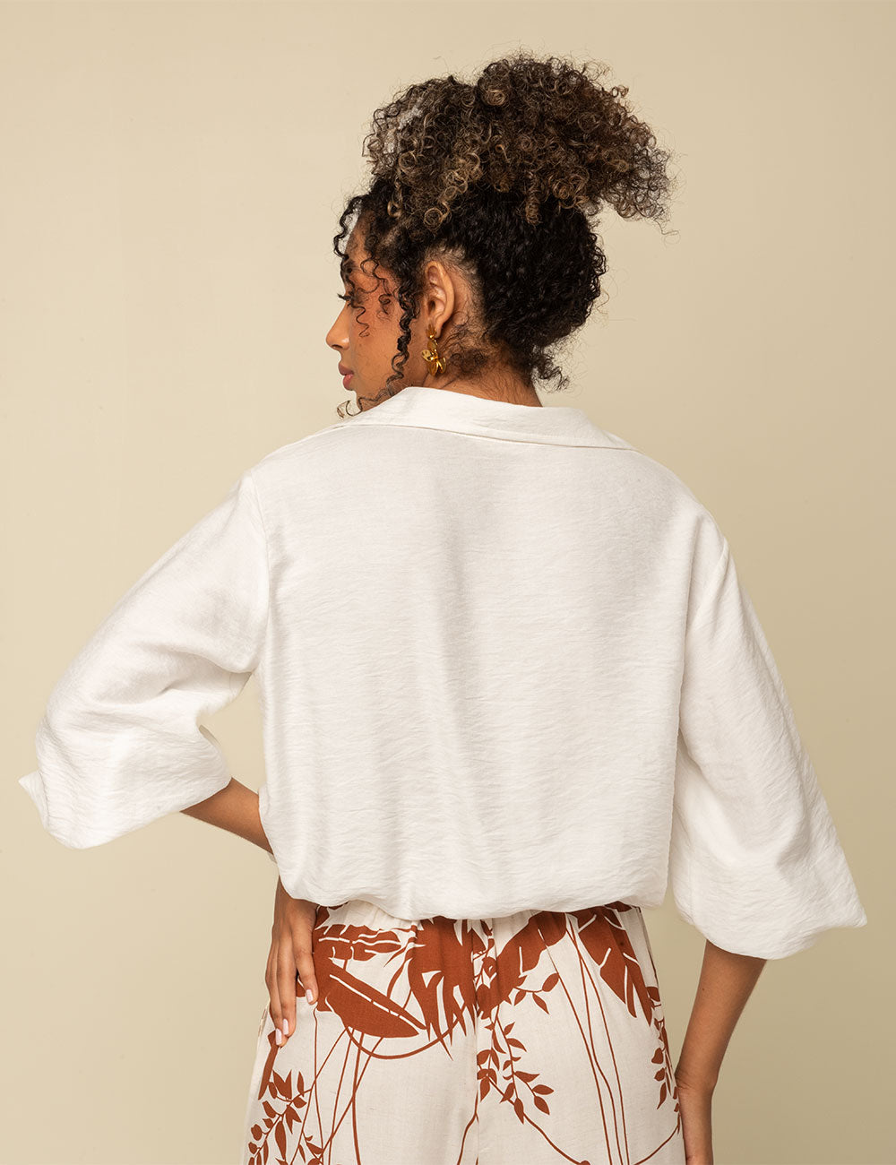Blusa Maré - Marfil