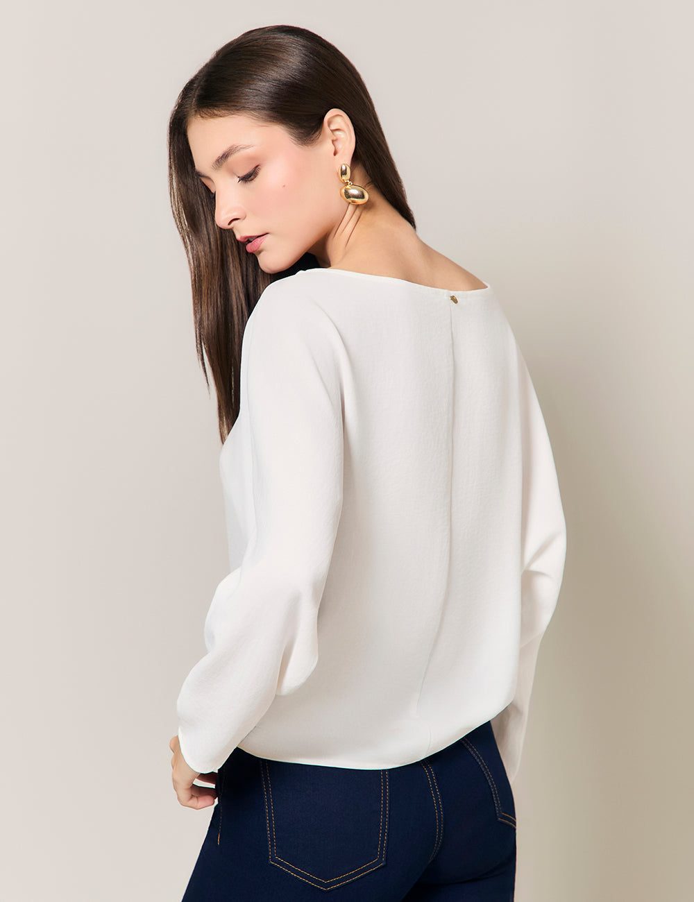 Blusa Eco - Marfil