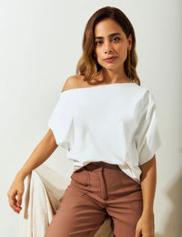 Blusa Brunette - Marfil