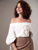 Blusa Poder - Marfil