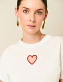 Camiseta Life - Marfil