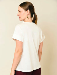 Camiseta Life - Marfil