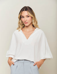 Blusa Trascender - Marfil