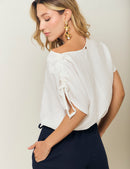 Blusa Éter - Marfil