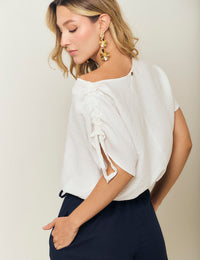 Blusa Éter - Marfil