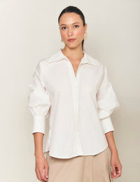 Blusa Aura - Marfil