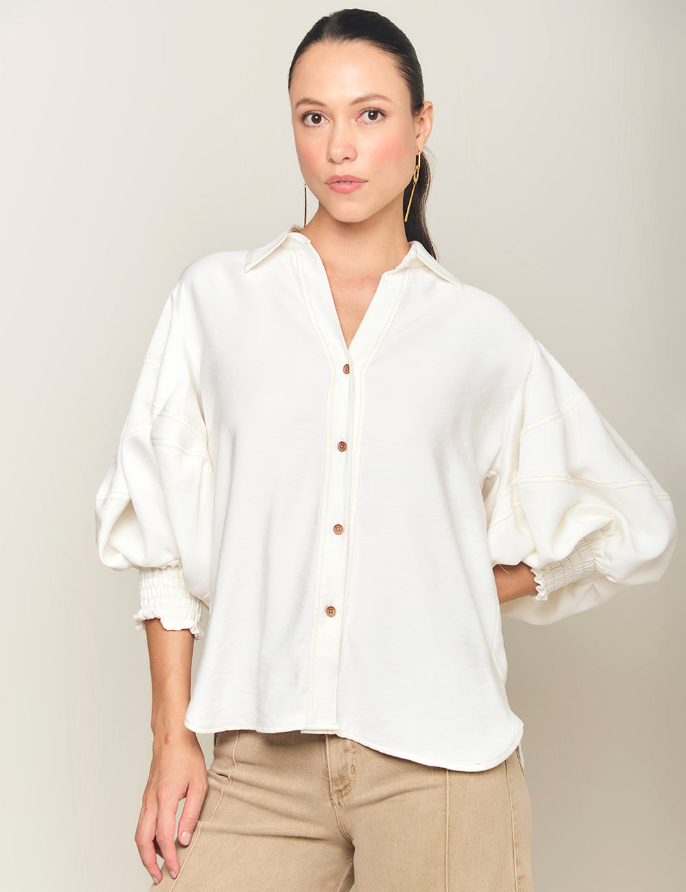 Blusa Impresionante - Marfil