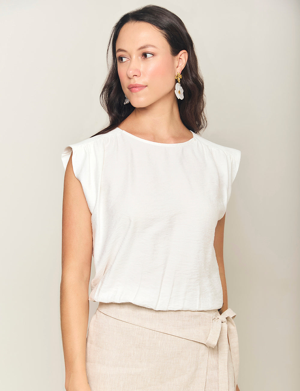 Blusa Luz - Marfil