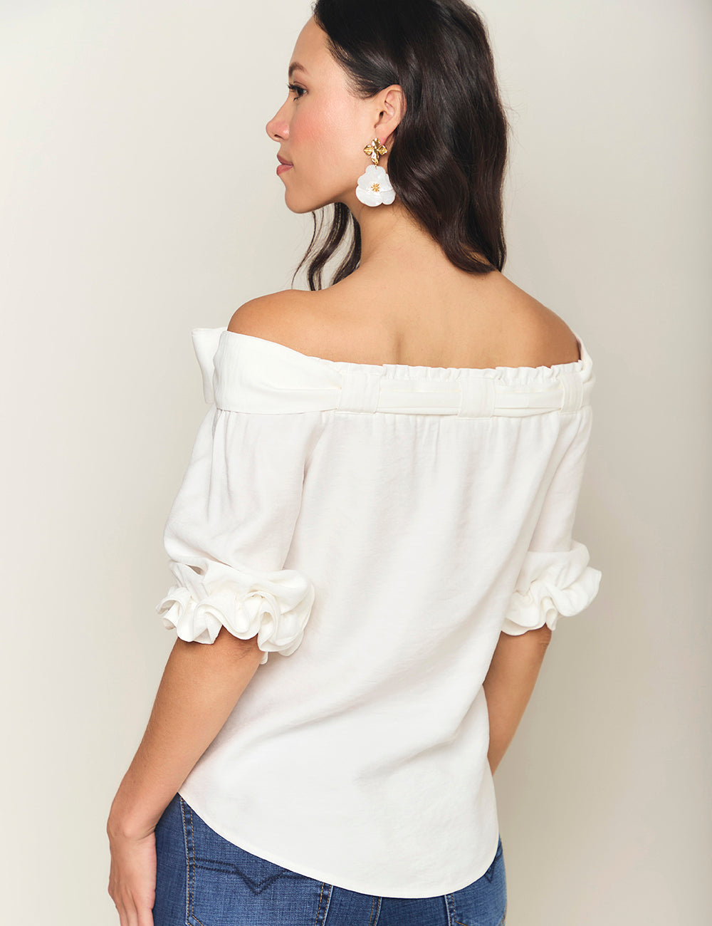 Blusa Brillante - Marfil