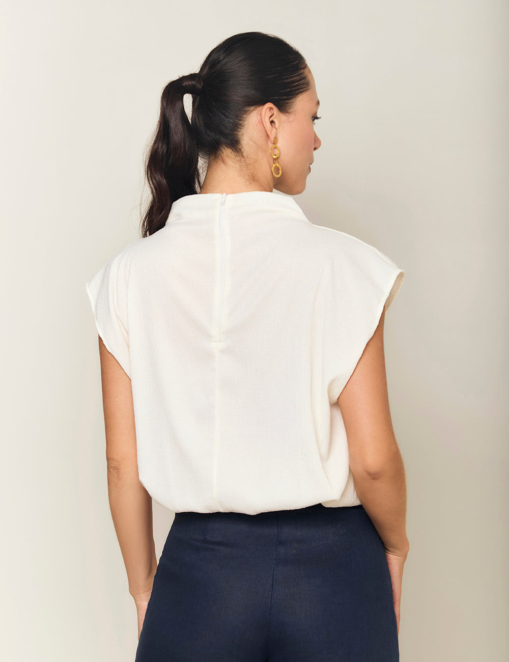 Blusa Alma - Marfil