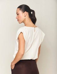 Blusa Alba - Marfil