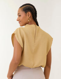 Blusa Fil - Mostaza
