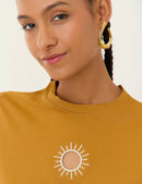 Camiseta Sun - Mostaza