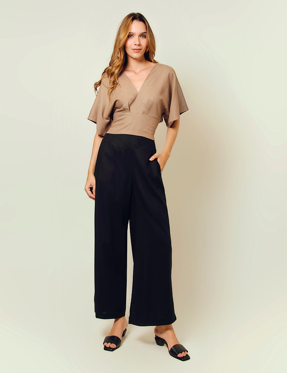 Pantalón Follaje - Negro