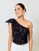 Blusa Bordada - Negro