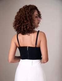 Croptop Esencial - Negro