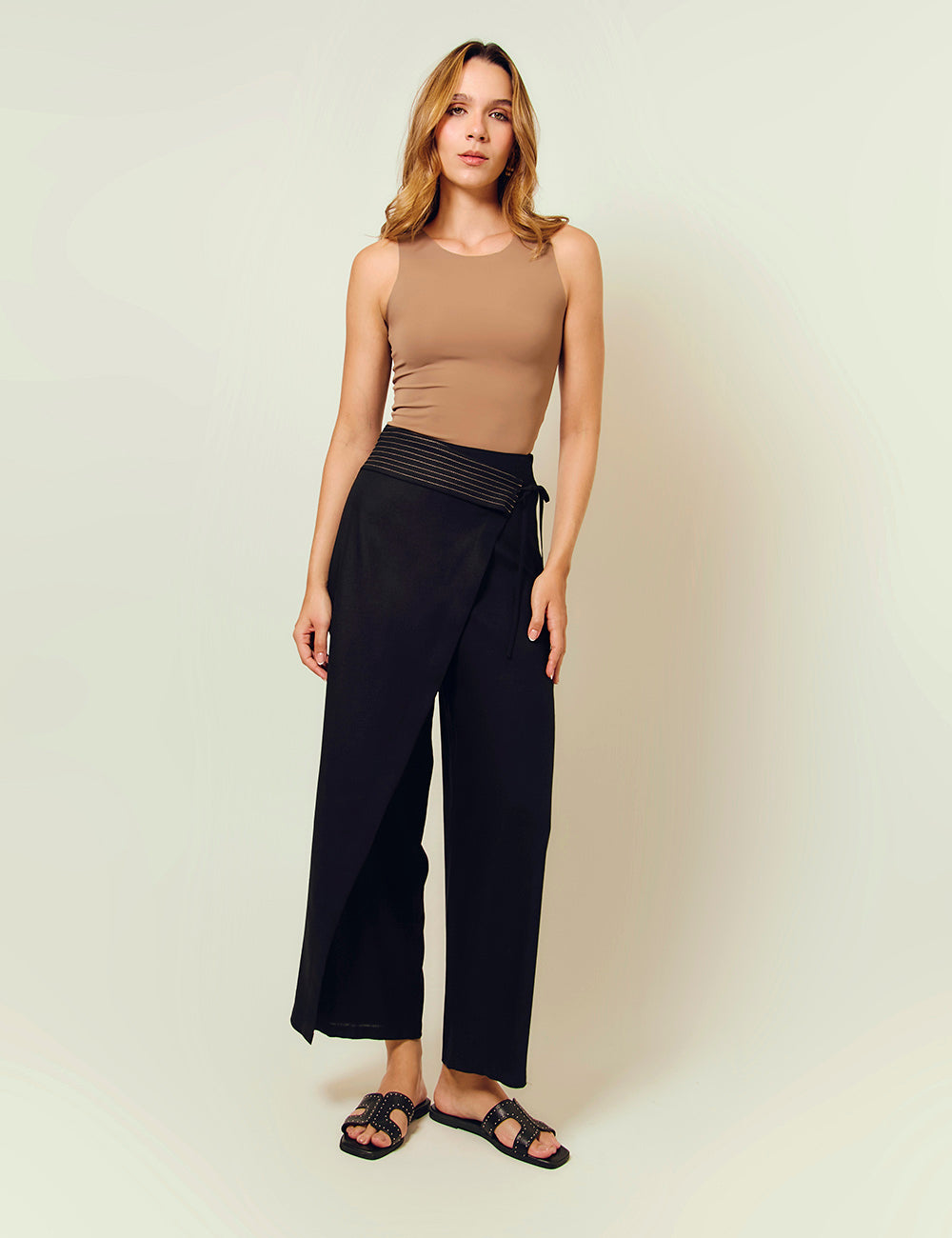 Falda Pantalón Caoba - Negro