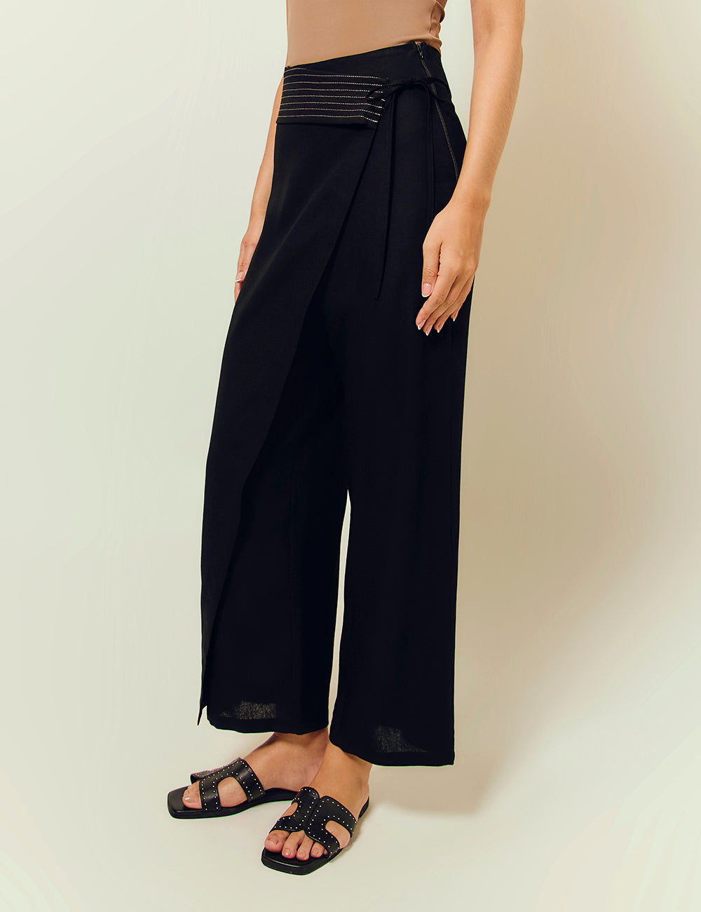 Falda Pantalón Caoba - Negro