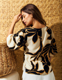 Blusa Reto - mar - Estampado