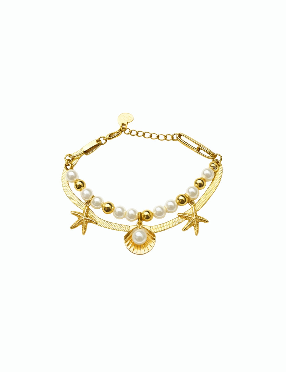 Pulsera Coral - Dorado