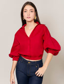 Blusa Motivo - Rojo