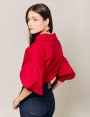 Blusa Motivo - Rojo