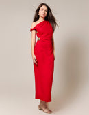 Vestido Asimétrico - Rojo