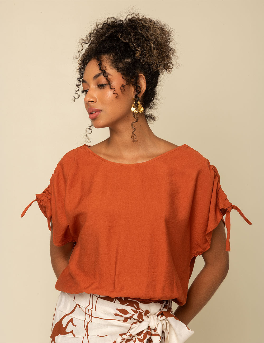 Blusa Lúa - Terracota
