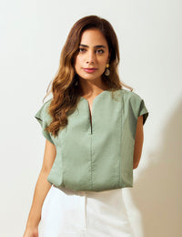 Blusa Natural - Verde