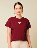 Camiseta Life - Vinotinto