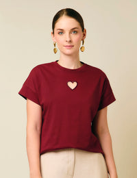 Camiseta Life - Vinotinto