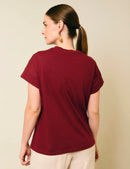 Camiseta Life - Vinotinto