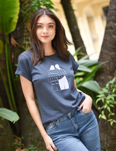 T-shirt Women - Amigas - Gris