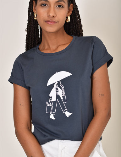 T-shirt Women - Lluvia - Gris